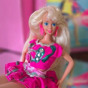 Vintage 1993 Paint N Dazzle Barbie - 90s, Mattel Doll Collectible